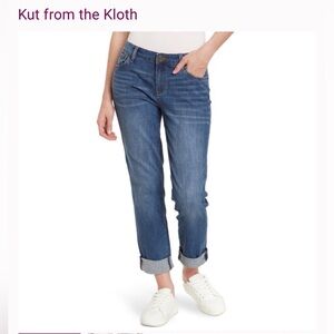 Kut from the Kloth Boyfriend “Carrie” Denim Jeans in Classic Blue Sz 2